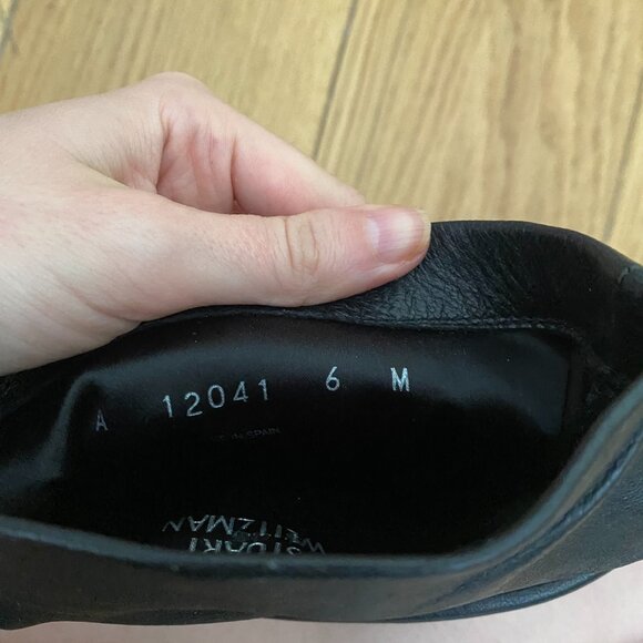 Stuart Weitzman Black Leather Ankle Boots with Heel Size 6 - Picture 16 of 16